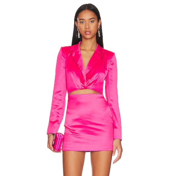 Lovers + Friends Dresses & Skirts - Revolve Lovers and Friends Andie Blazer Dress‎ in Raspberry Pink